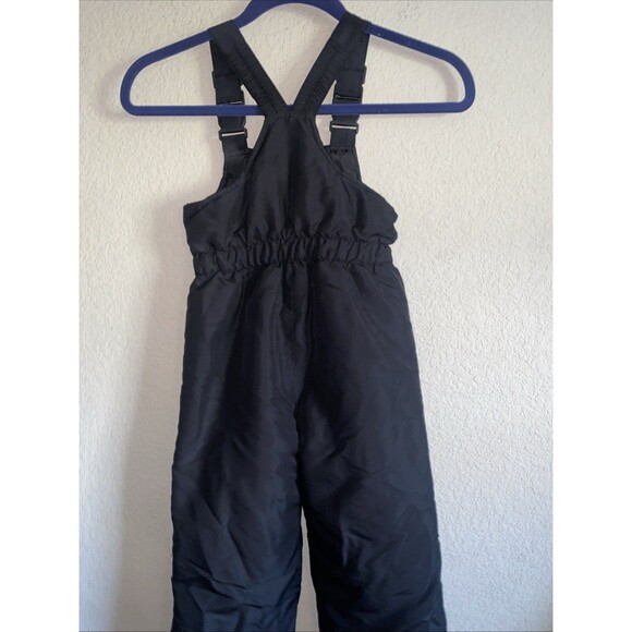 CANYON RIVER BLUES Bib Snow Pants 5-6 Black Zip WATER RESISTANT Insulated - Picture 6 of 7